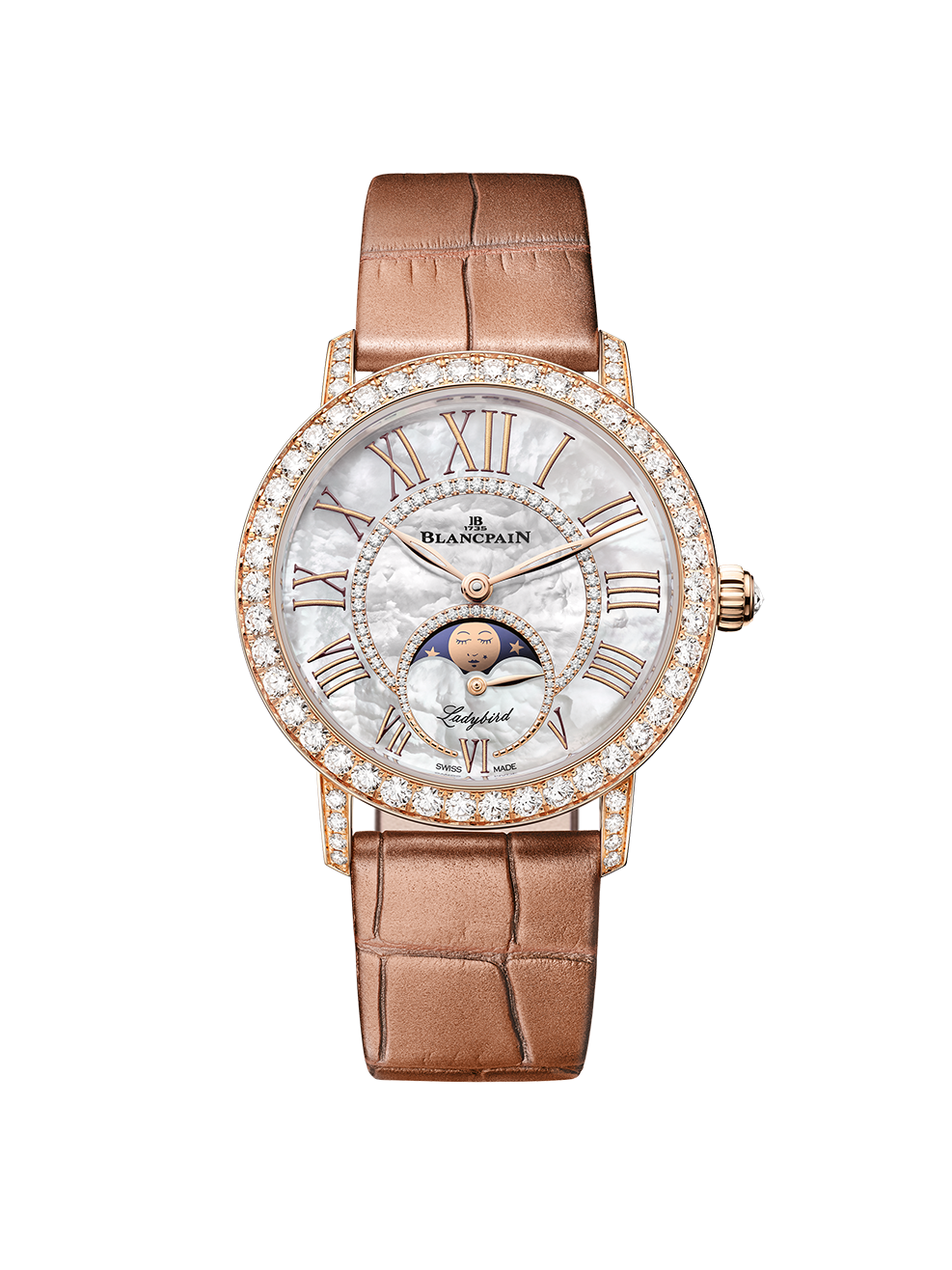 Blancpain Ladybird Colors Phases de Lune Nude Moka Red Gold - 3662F-2954-55A