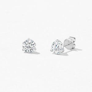 Three-Prong Stud Earrings