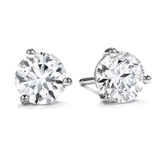 Hearts On Fire Three-Prong Stud Earrings -.78Ct - 3SIE00758W thumbnail