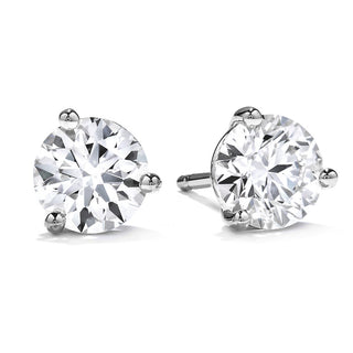 Hearts On Fire Three-Prong Stud Earrings -.78Ct - 3SIE00758W thumbnail