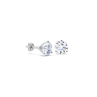 Diamond Stud Earrings .25-3.0 CTW thumbnail