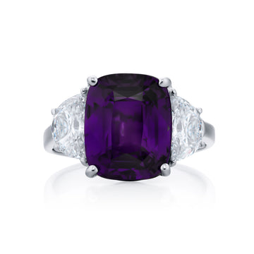 JB Star Platinum Purple Sapphire and Diamond Ring - 4664/167