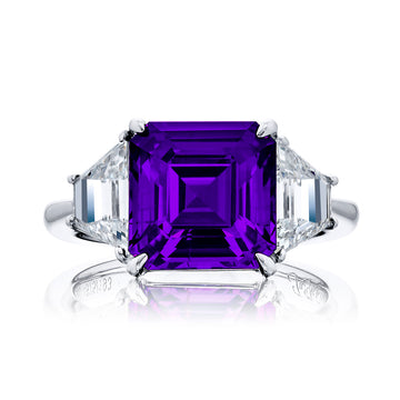 JB Star Platinum Purple Sapphire and Diamond Ring - 4675/193