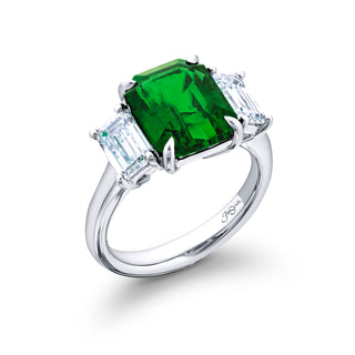 JB Star Platinum Emerald and Diamond Ring - 4783/123 thumbnail