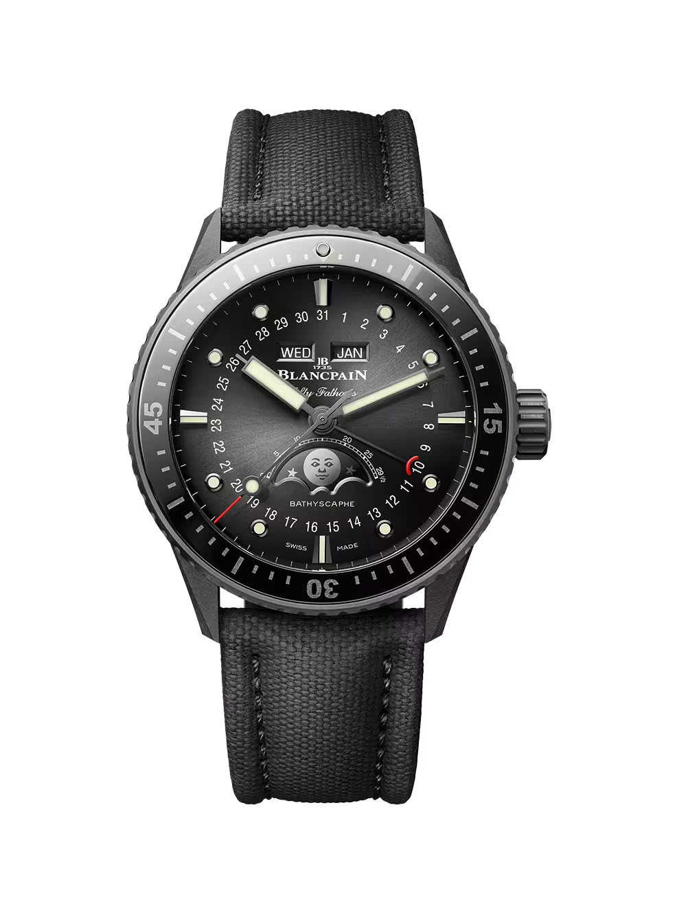 Blancpain Bathyscaphe Quanti√®me Complet Phases de Lune - 5054-0130-B52A