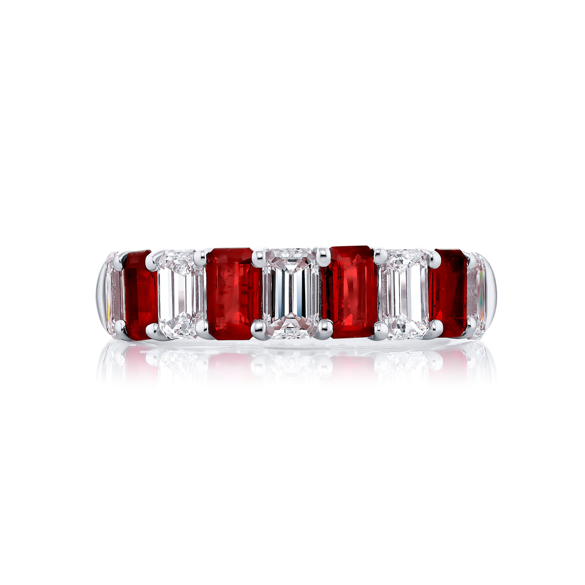 JB Star Platinum Ruby and Diamond Ring - 5330/038