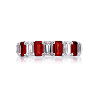 JB Star Platinum Ruby and Diamond Ring - 5330/038 thumbnail