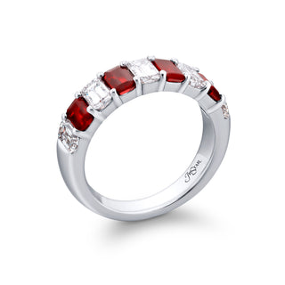 JB Star Platinum Ruby and Diamond Ring - 5330/038 thumbnail