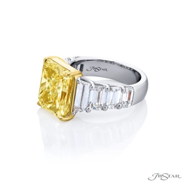 JB Star Fancy Yellow Diamond Ring - 5386/010