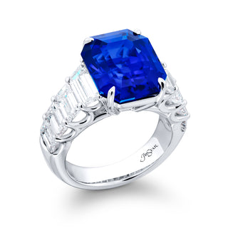 JB Star Platinum Sapphire and Diamond Ring - 5386/026 thumbnail