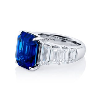 JB Star Platinum Sapphire and Diamond Ring - 5386/026 thumbnail