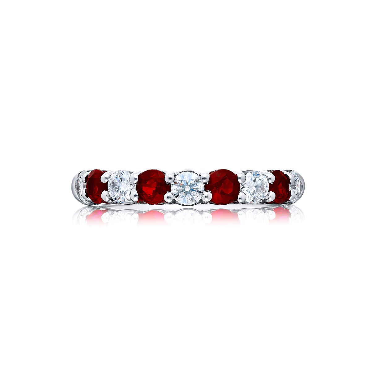 JB Star Platinum Ruby and Diamond Ring - 5551/057