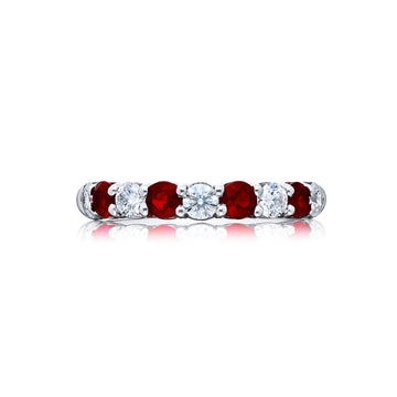 JB Star Platinum Ruby and Diamond Ring - 5551/057