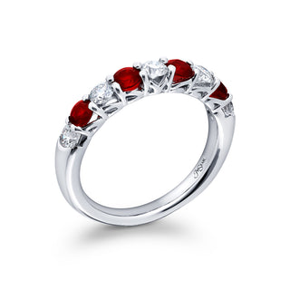 JB Star Platinum Ruby and Diamond Ring - 5551/057 thumbnail