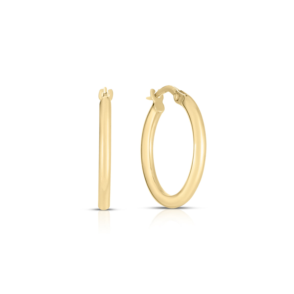 18k Yellow Gold The Perfect Hoop® Classic Thin Hoop Earrings
