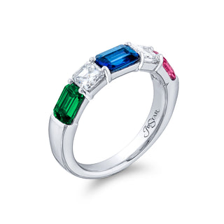 JB Star Platinum Green Sapphire and Diamond Ring - 5621/012 thumbnail