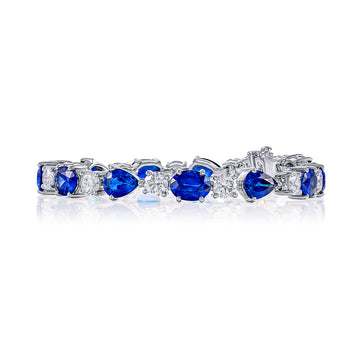 JB Star Platinum Sapphire and Diamond Bracelet - 5705/001