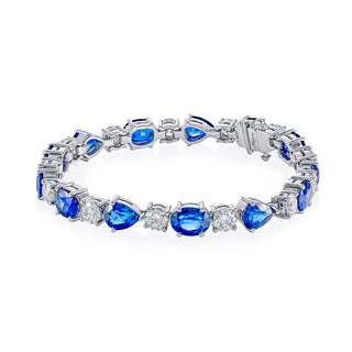 JB Star Platinum Sapphire and Diamond Bracelet - 5705/001 thumbnail