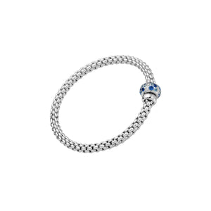 Flex'it Bracelet with Diamonds And Blue Sapphires
