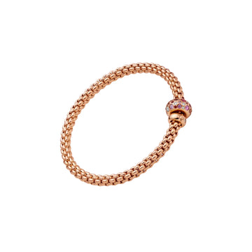 Flex'it Bracelet with Diamonds And Pink Sapphires