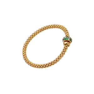Flex'it Bracelet with Diamonds And Emeralds