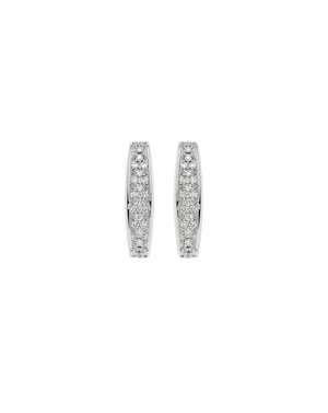 Earrings with diamond pavé