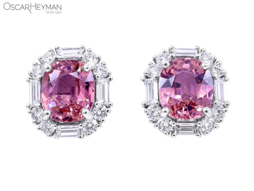 Platinum Pink Sapphire Sapphire Diamond Ring
