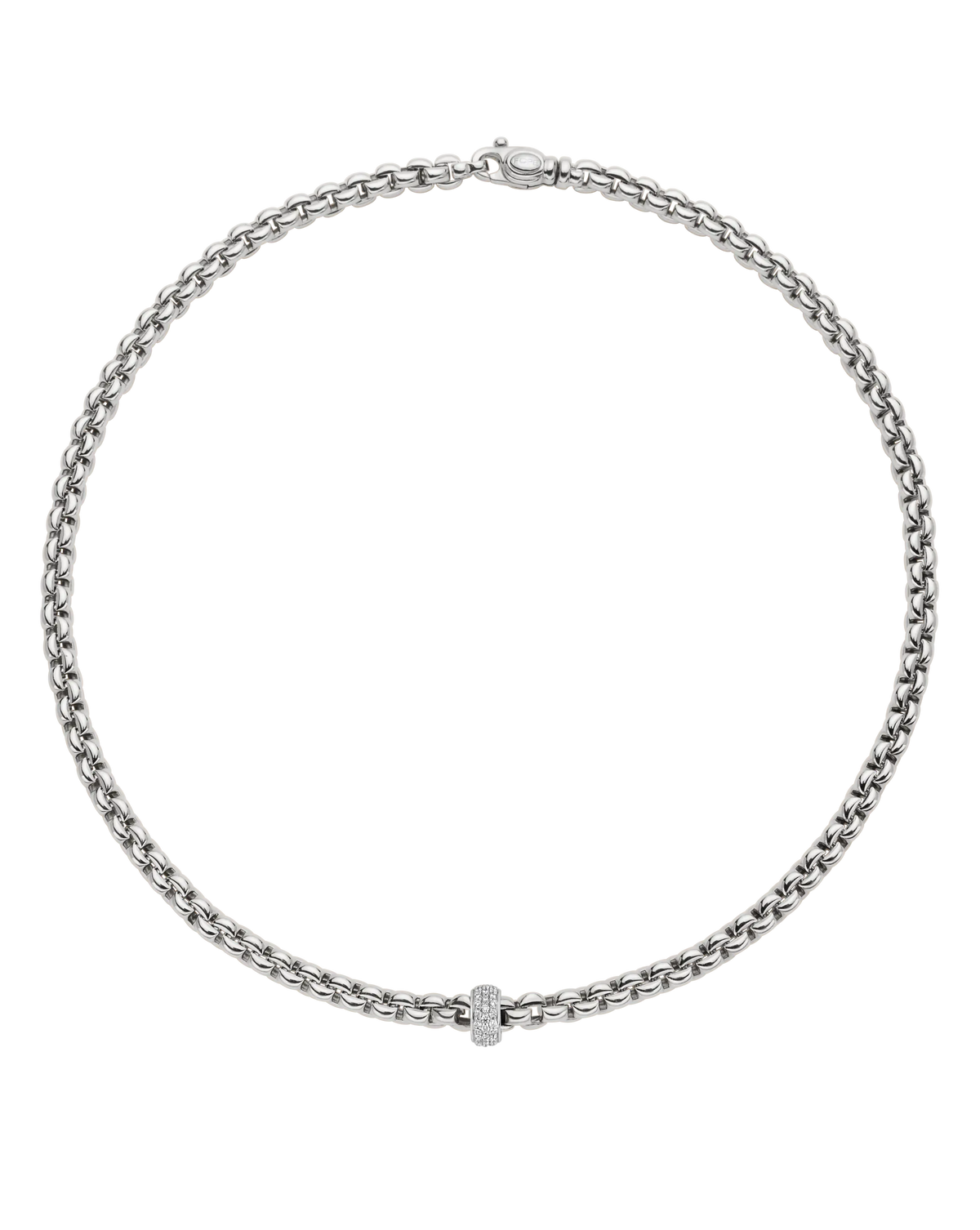 Necklace with diamond pave'
