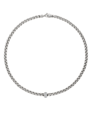 Necklace with diamond pave' thumbnail