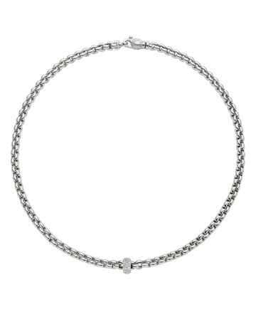 Necklace with diamond pave'