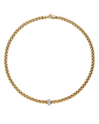 Necklace with diamond pave' thumbnail