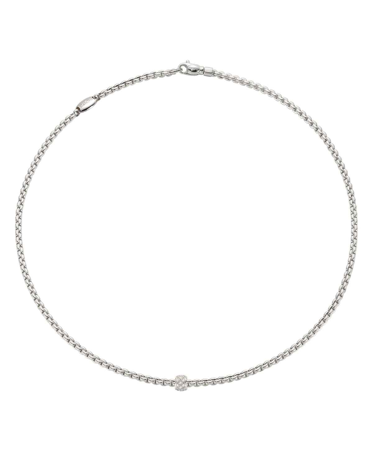 Necklace with diamond pave'