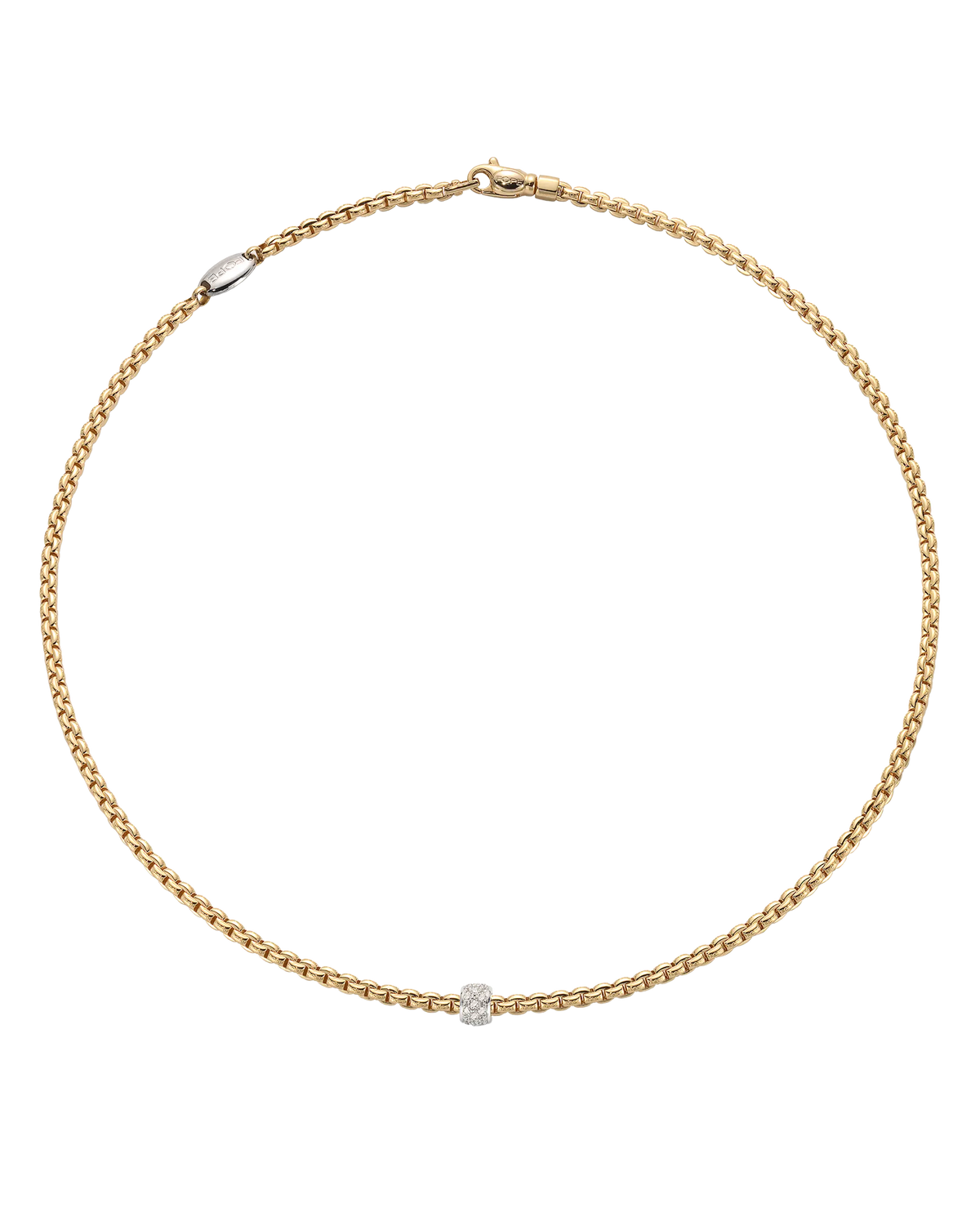 Necklace with Diamond Pave