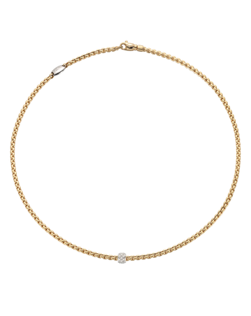 Necklace with Diamond Pave