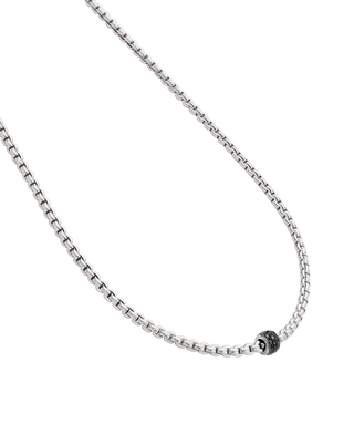 Gold necklace with black diamonds thumbnail