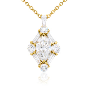 JB Star 18K Yellow Gold Diamond Necklace - 7313/037