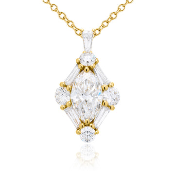 JB Star 18K Yellow Gold Diamond Necklace - 7313/037