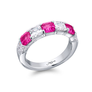 JB Star Platinum Pink Sapphire and Diamond Ring - 7357/004 thumbnail