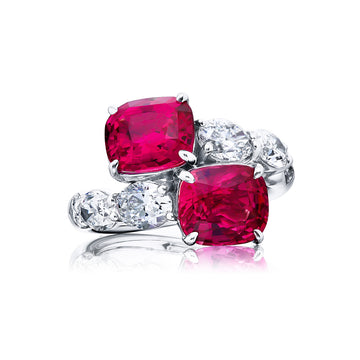 JB Star Platinum Pink Sapphire and Diamond Ring - 7384/014