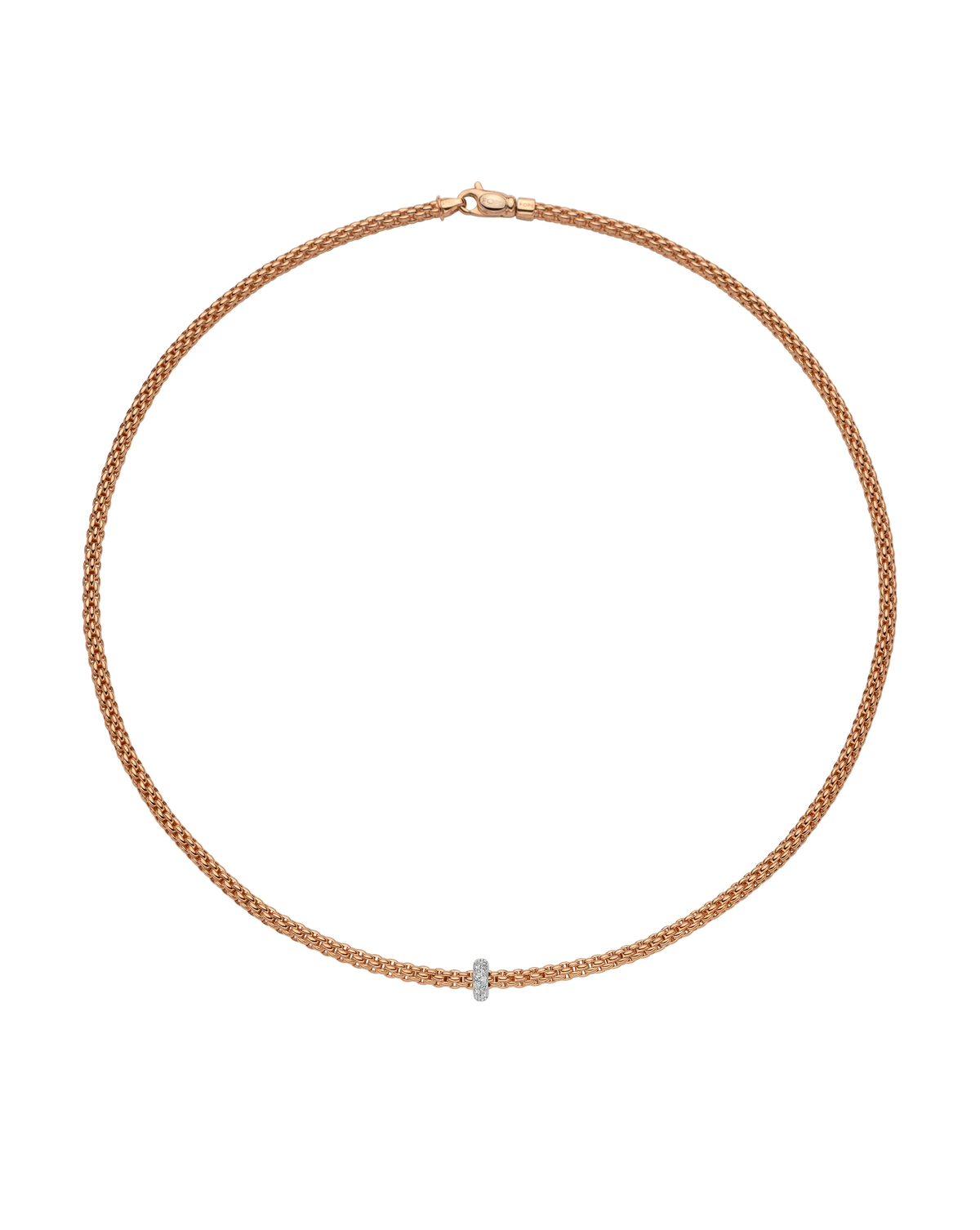 Necklace with diamonds