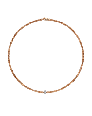 Necklace with diamonds