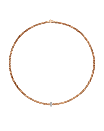 Necklace with diamonds