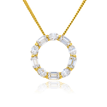 JB Star 18K Yellow Gold Diamond Necklace - 7479/041