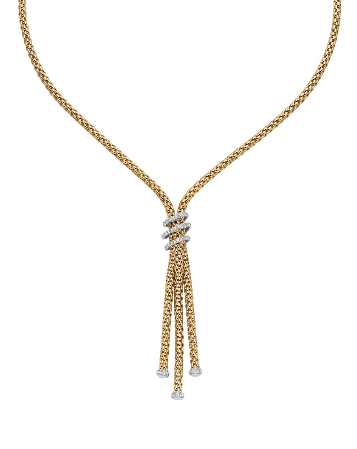 Lariat with diamond pave'