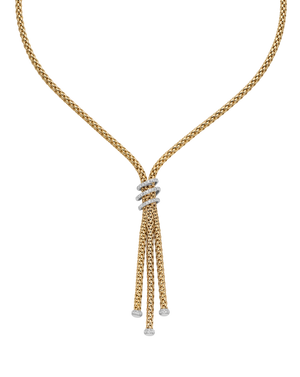 Lariat with diamond pave'