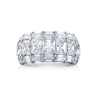 JB Star Platinum Emerald and Diamond Ring - 7543/001 thumbnail