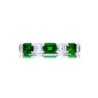JB Star Platinum Emerald and Diamond Ring - 7544/009 thumbnail