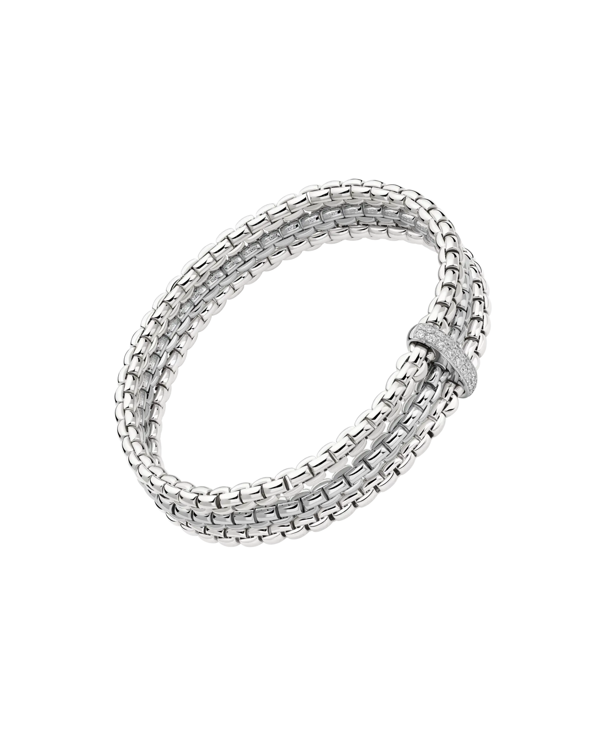 Flex'it Bracelet with Triple Mesh and Diamond Pavé