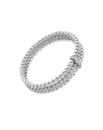 Flex'it Bracelet with Triple Mesh and Diamond Pavé