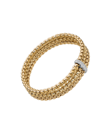 Flex'it Bracelet with Triple Mesh and Diamond Pavé